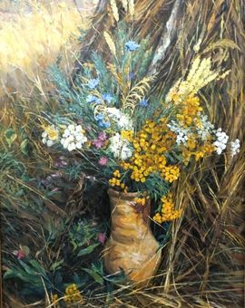 «Полевой букет», двп, м., 80х50, 2003 г.