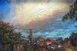 «Облака», х., м.,40х50, 2023 г.