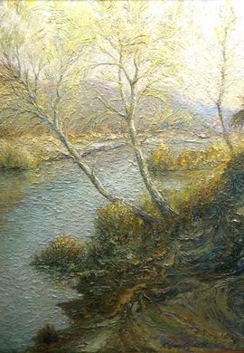 «Последний луч солнца», х., м.,96х76, 2015 г.