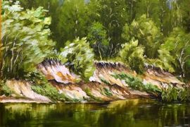  «Летний дождь», орг., м., 50х40, 2011 г.