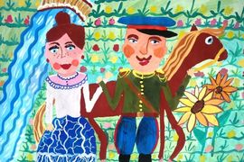 усева Карина, 10 лет, На Дону, б., гуашь, ДХШ, г. Волгодонск, Ростовская обл.