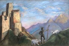 Тормышева Анастасия, 14 лет, Кавказ, б., пастель, МОУ ДОД ДХШ №2, г.Липецк