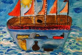 Браганец Дана, 9 лет, «Парусник», х., масло, ВОДХГ, г. Волгоград