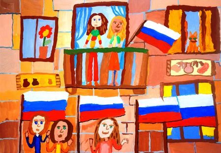 Рудко Ульяна, 8 лет, Праздник, б., гуашь, ВОДХГ, г. Волгоград