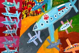 Тараканова Ольга, 10 лет, Аэропорт, б., гуашь, г. Волгоград