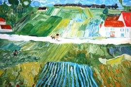 Бородина Светлана, 15 лет, Копия к картине В. Ван Гог После дождя, б., гуашь, ДШИ №11, г. Ульяновск