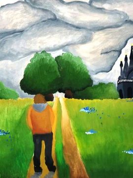 Шихалева Александра, 11 лет, Перед дождем, б., гуашь, г. Волгоград