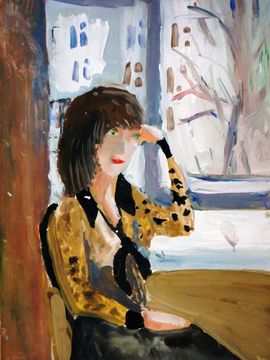 Герасимова Вера, 10 лет, Мама, б., гуашь, ДШИ №3, г. Елец