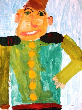 Головачев Андрей, 7 лет, Смелый сержант, б., гуашь, изостудия Палитра, г. Киров