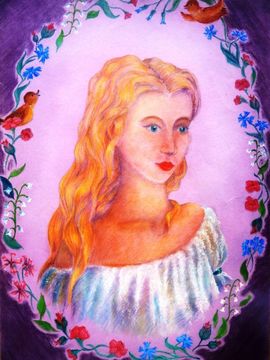 Гуркина Ангелина, 15 лет, Весна, тон. б., пастель, ВОДХГ, г. Волгоград