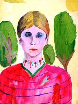 Кисляков Виталий, 9 лет, Портрет, б., гуашь