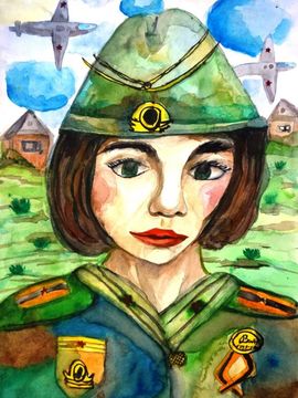 Козлова Анастасия, 10 лет, Козлова Лидия Филипповна, б., акварель, ДХШ №4, г. Саранск, респ. Мордовия