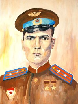 Макарова Арина, 12 лет, Герой, б., гуашь, ДШИ, Ростовская обл