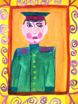 Никулина Ксения, 10 лет, Вот какой я!, б., гуашь, СОШ №36, г. Киров