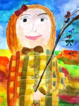 Чернова Екатерина, 10 лет, Сталинградская сирень, б., смеш. тех., ВОДХГ, г. Волгоград