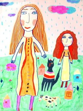 Шептунова Анна, 9 лет, Прекрасный мир, б., фломастеры, ВОДХГ, г. Волгоград