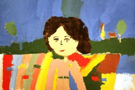 Абрамова Анна, 6 лет, Автопортрет, б., гуашь, ВОДХД г. Волгоград