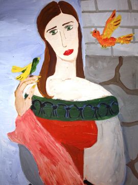 Арбаева Полина, 12 лет, Песня о далеких странах, б., гуашь, ВОДХГ г. Волгоград