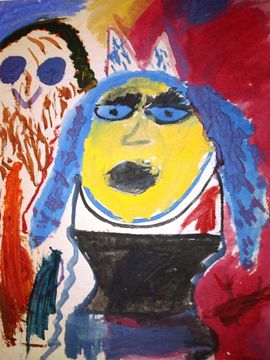 Махно Ксения, 5 лет, Страшилище, б., гуашь,  ВОДХГ г. Волгоград