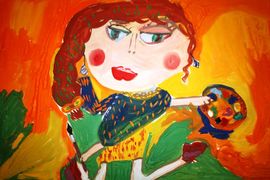 Орешкина Тома, 6 лет, Художница, б., гуашь, ДЮЦ, красноармейский р-он, г. Волгоград