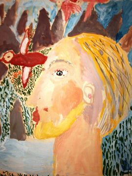 Тутаев Сергей, 6 лет, Портрет, б., гуашь,  ВОДХГ г. Волгоград