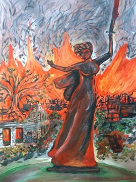 Акчурина Варвара, 15 лет, Родина-мать, б., гуашь, г.Пенза