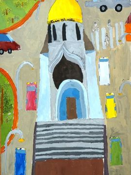Аликсеенко Дмитрий, 9 лет, Православная часовня, б., смеш. тех, ВОДХГ, г. Волгоград