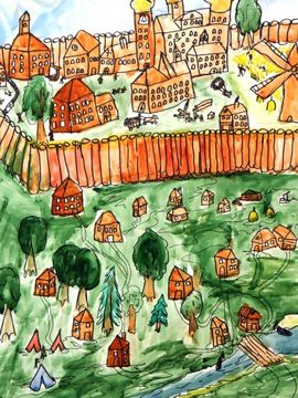 Белякин Олег, 10 лет, Великий Царицын, б., смеш. тех., ДХШ №3, г. Волгоград