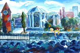 Горшенёва Анна, 15 лет, Мой город, б., гуашь, г. Волгоград