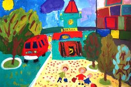 Папченков Иван, 6 лет, Мой город, б., гуашь, г. Волгоград