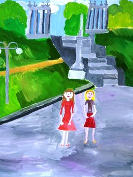 Тарабрина Анастасия, 8 лет, Набережная, б., гуашь, ВОДХГ, г. Волгоград