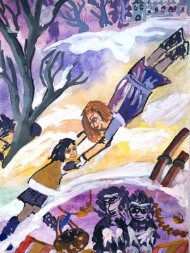 Алекс Наталья, 10 лет, Рони, дочь разбойника, Любинская ДХШ, Омская обл.
