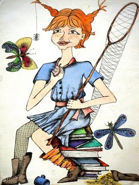 Сапего Марина, 13 лет, Пеппи длинныйчулок, б., смеш.техн., ДШИ №3, г.Орша, Беларусь