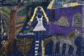 Симонян Аня, 8 лет, История Пиппи, аппликация, ВОДХГ, г.Волгоград