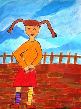 Бенешова Дениса, 10 лет, Пипи, б., цв.кар., Основная худ.школа, г.Плзень, Чехия