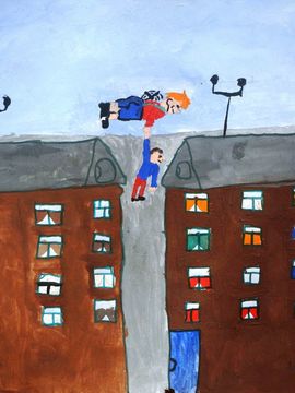 Смирнов Дмитрий, 10 лет, Малыш и Карлсон, б., смеш.техн., Славянская ДШИ, Омская обл.