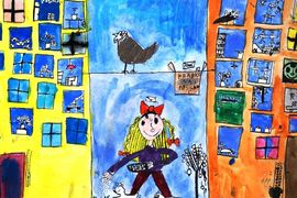 Била Павла, 7 лет, Ребята из Буллербю, б., смеш.техн., Основная худ.школа, г.Плзень, Чехия