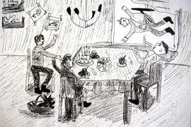 Феодосов Денис, 10 лет, Карлсон, б.,гел.ручка, ДШИ, г.Волгодонск