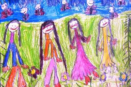 Боушова Алиса, 5 лет, Полянка, б., цв.кар., Основная худ.школа, г.Плзень, Чехия