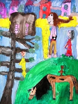 Шмидова Каролина, 8 лет, Пипи, б., смеш.техн., Основная худ.школа, г.Плзень, Чехия