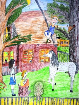 Бу-Альван Каролина, 9 лет, Пеппи, б., смеш.техн., ВОДХГ, г.Волгоград