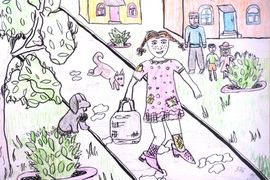 Кривинчук Евгения, 11 лет, Удивительная девочка, б., цв.кар., Омская обл., п.Усть-Заостровка