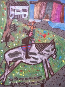 Матоушек Ян, 7 лет, Пипи в цирке, б., цв.кар., Основная худ.школа, г.Плзень, Чехия