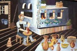 Галушкина Анна, 15 лет, Гончарная мастерская, тонир. б., гуашь, МОУ ДОД ДШИ №1, г. Волгоград