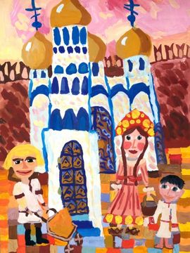 Денисова Карина, 9 лет, Станица, б., гуашь, ВОДХГ, г. Волгоград 