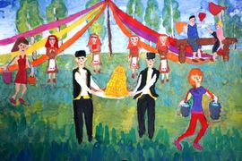 Кузьмина Кристина, 14 лет, Сабантуй, б., гуашь, ДШИ №6, г. Ульяновск
