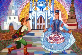 Осипова Анна,12 лет, Любимый город, Мир в моей стране,б., гуашь, МБУ ДОД ДХШ №1, РТ, г. Казань