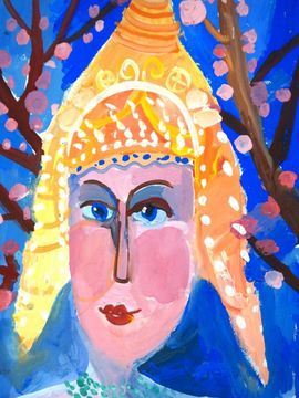 Сегреева Юлия, 5 лет, Русская красавица, б., гуашь, ВОДХГ, г. Волгоград