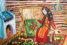 Смирнова Ирина, 9 лет, За ковроткачеством, б., смеш. тех., ЦДТ Октябрьского р-на, г. Уфа