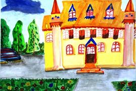 Мейзер Кристина, 9 лет, Краеведческий музей, б., акварель, г. Волгоград